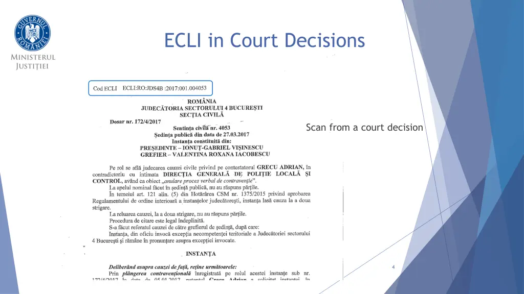 ecli in court decisions