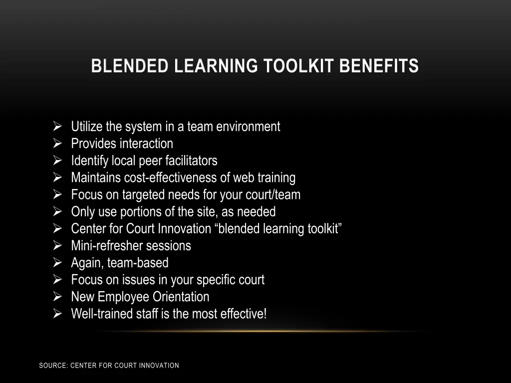 blended learning toolkit benefits