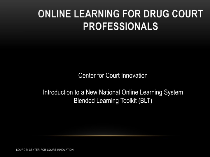 online learning for drug court professionals