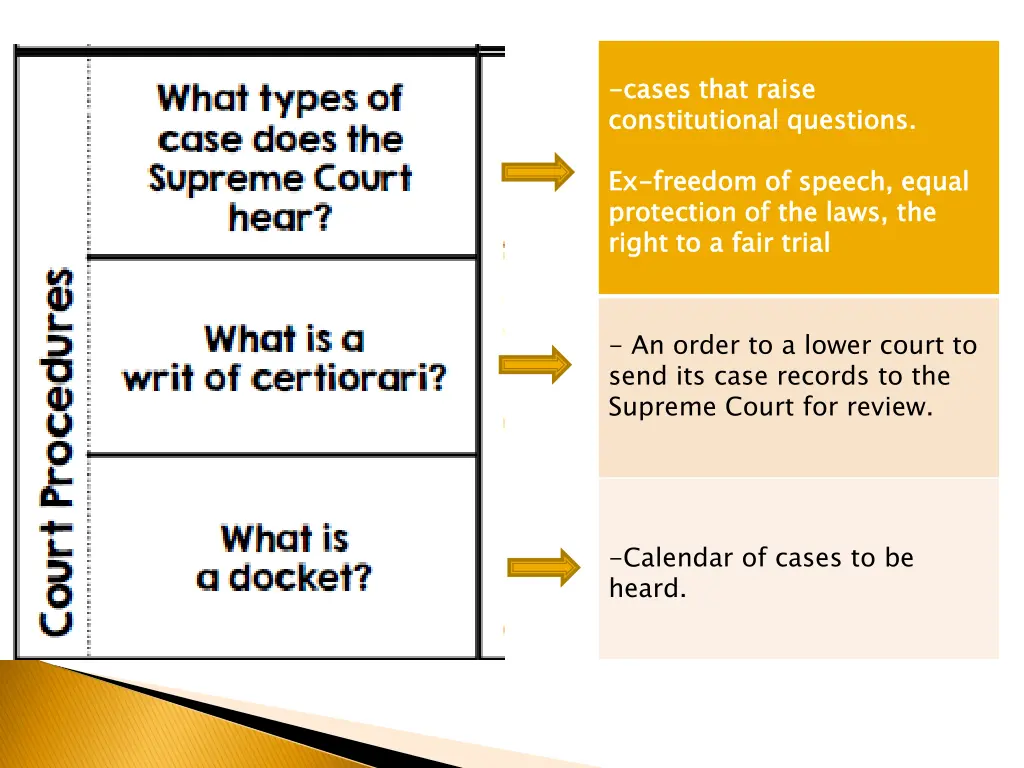 cases that raise constitutional questions