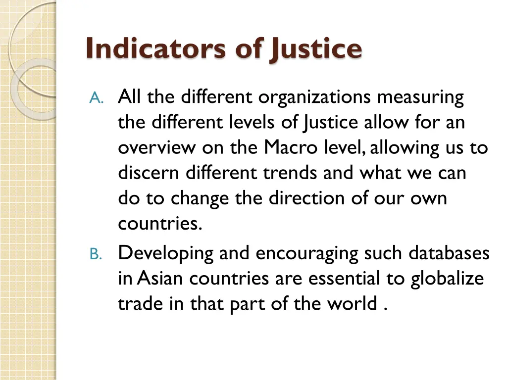 indicators of justice 3