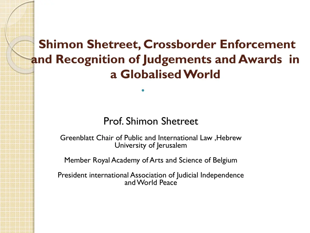 shimon shetreet crossborder enforcement