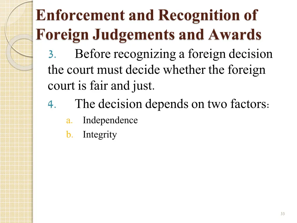 enforcement and recognition of foreign judgements