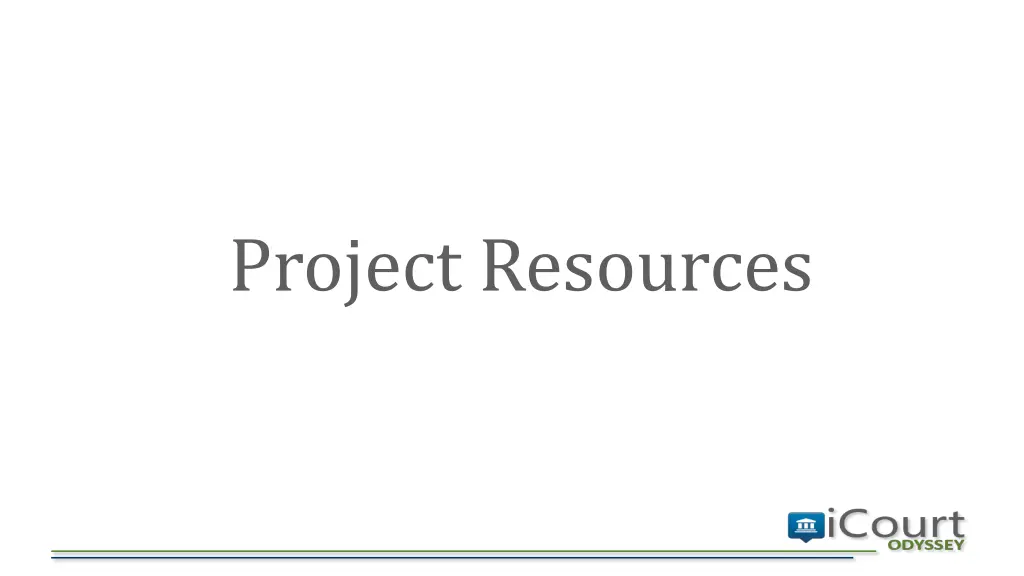 project resources