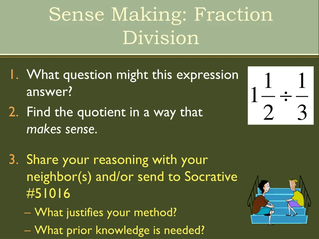 sense making fraction division