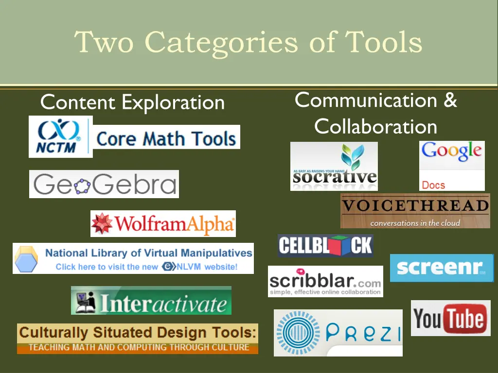 two categories of tools