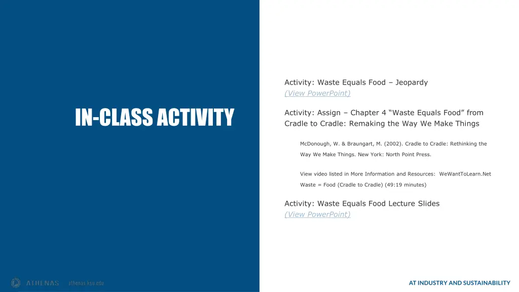 activity waste equals food jeopardy view