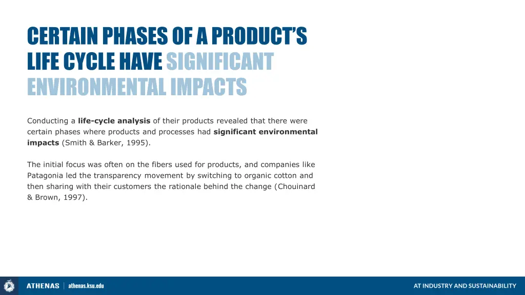 certain phases of a product s life cycle have