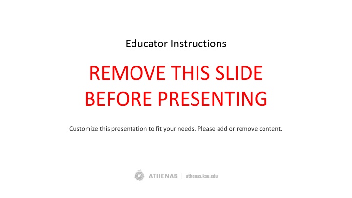 educator instructions