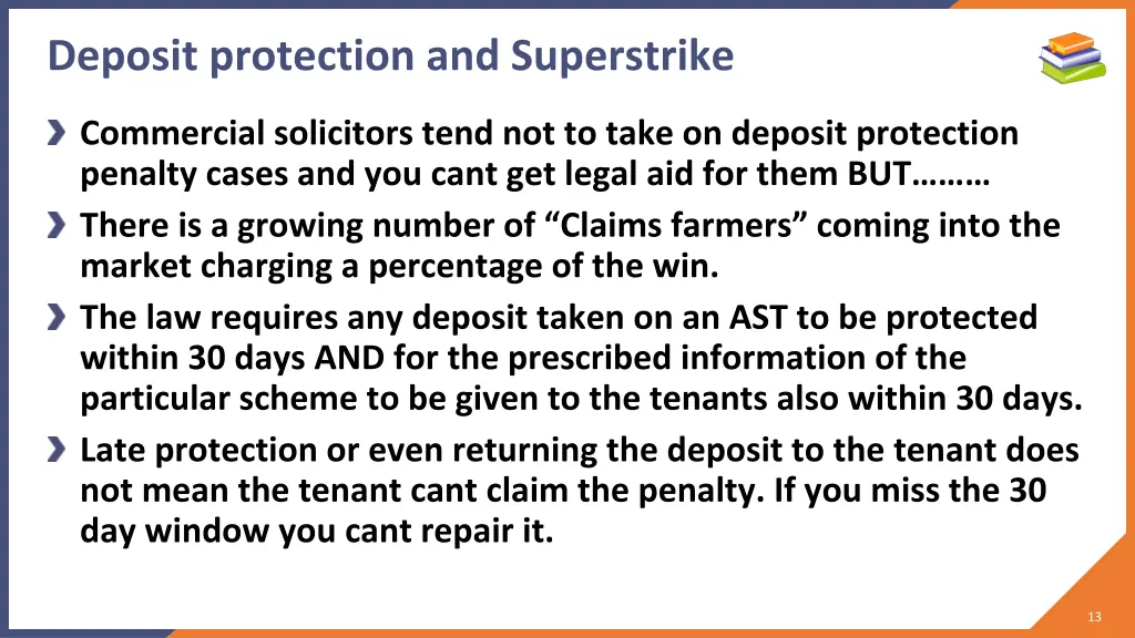 deposit protection and superstrike 3