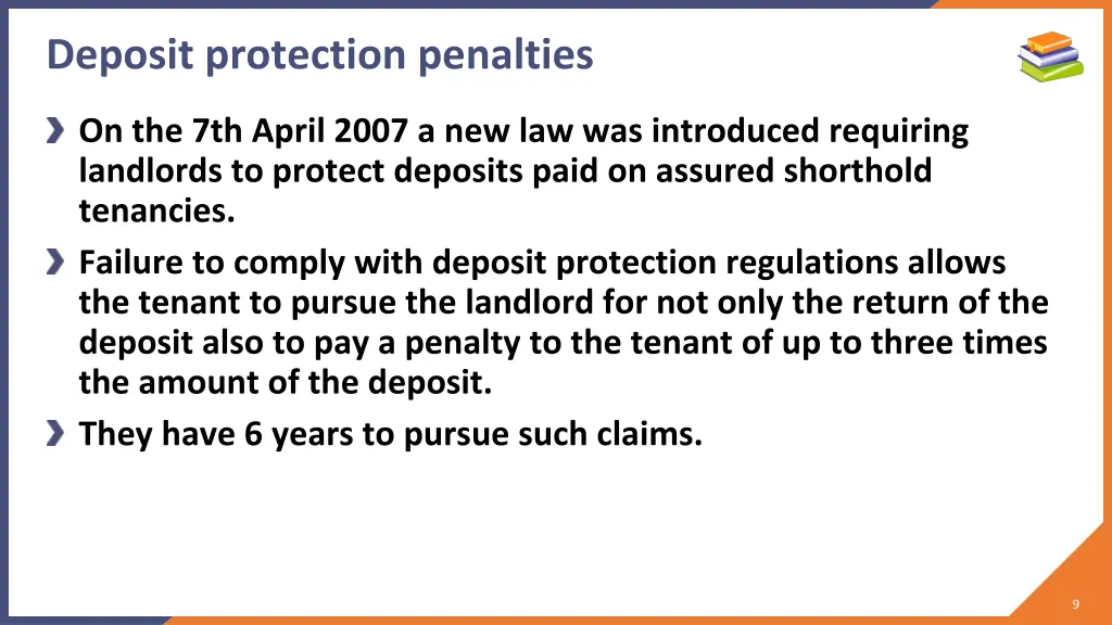 deposit protection penalties