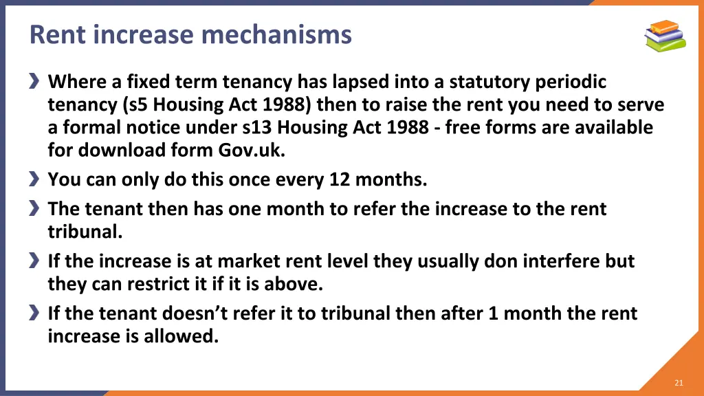 rent increase mechanisms 1