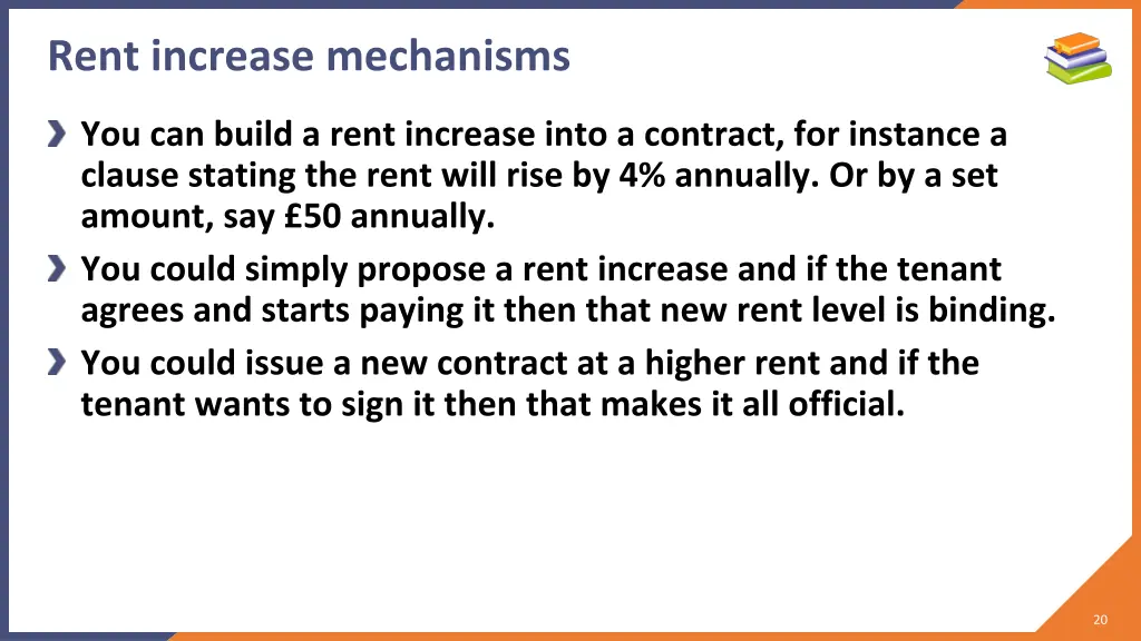 rent increase mechanisms