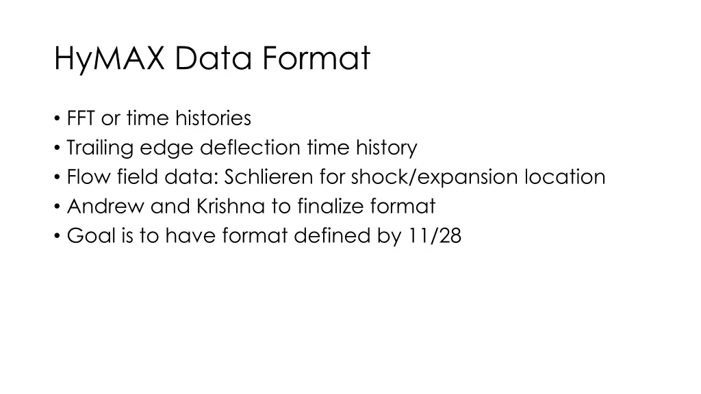 hymax data format