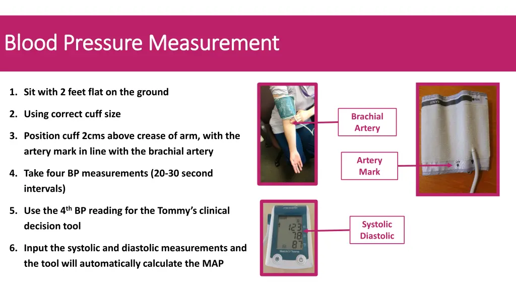 blood pressure measurement blood pressure