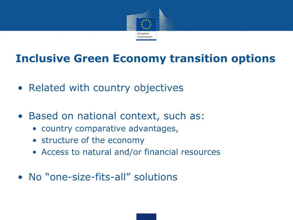 inclusive green economy transition options