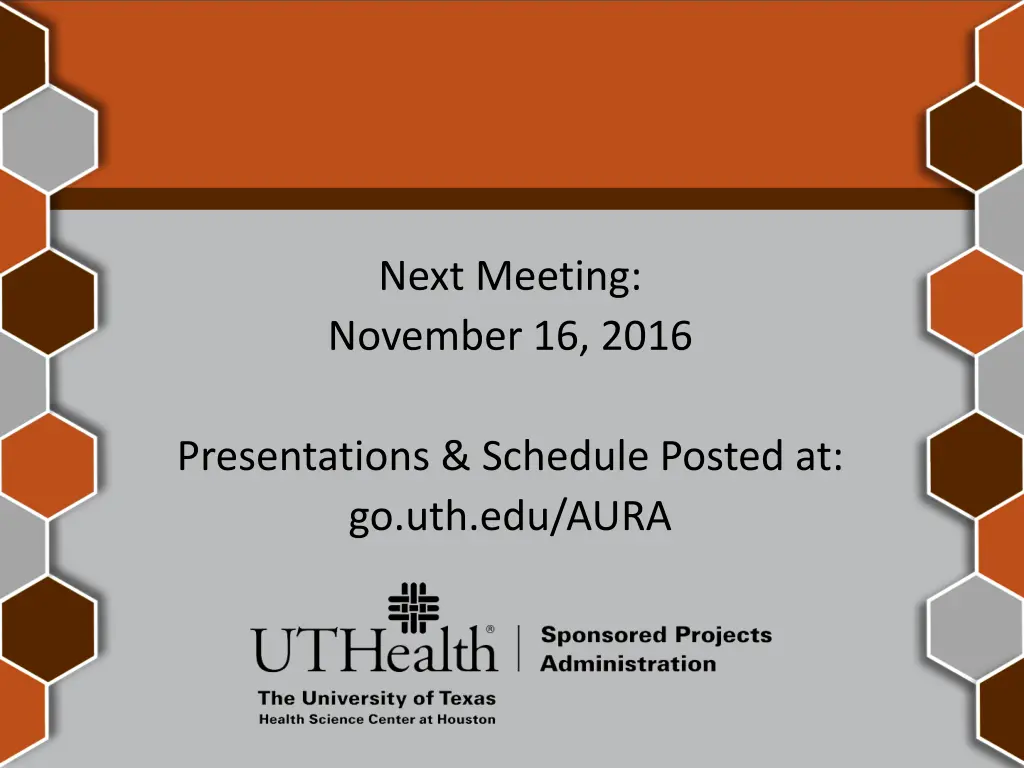 next meeting november 16 2016