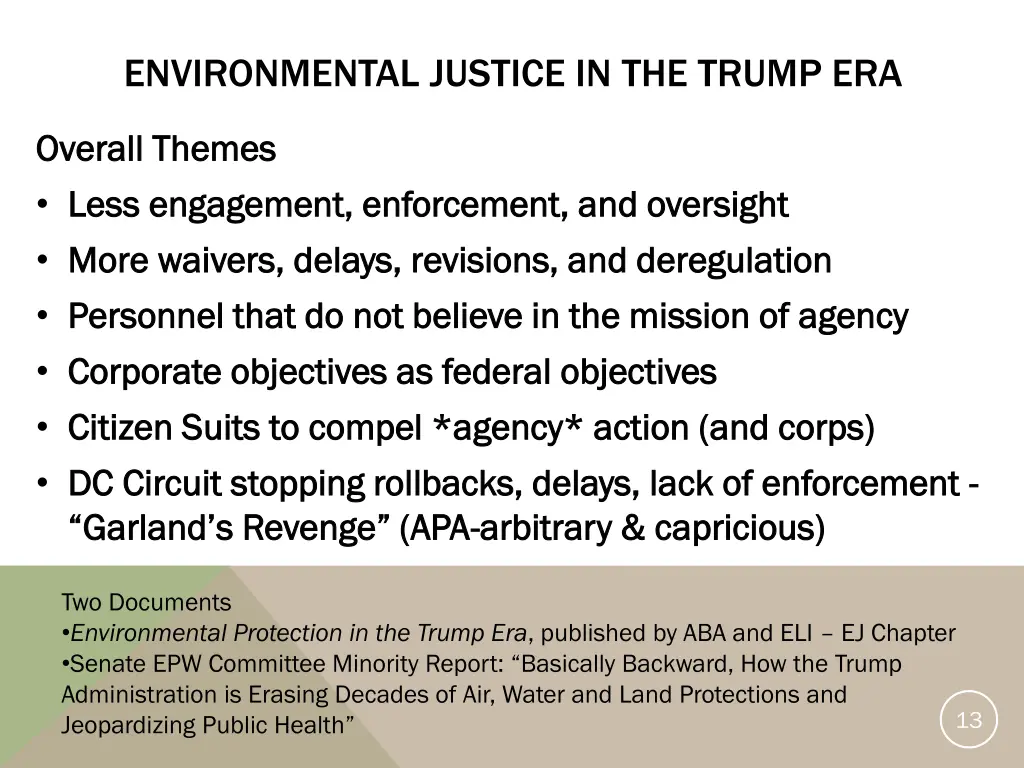 environmental justice in the trump era