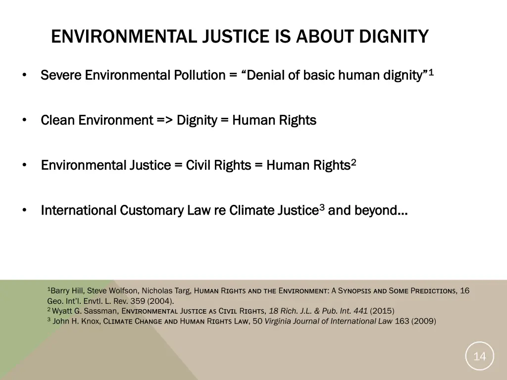 environmental justice is about dignity