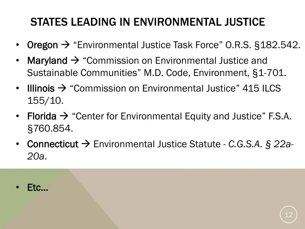 states leading in environmental justice