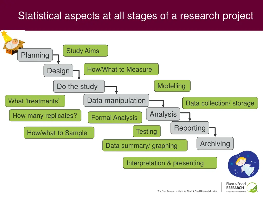 statistical aspects at all stages of a research