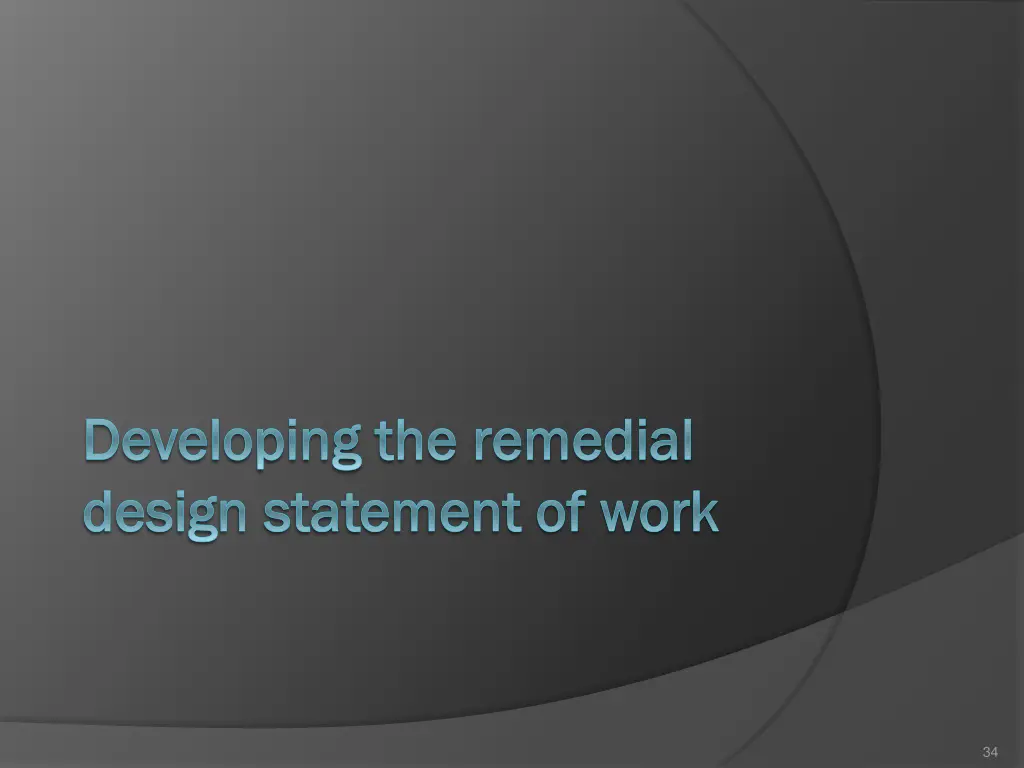 developing the remedial developing the remedial