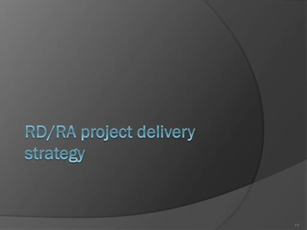 rd ra project delivery rd ra project delivery