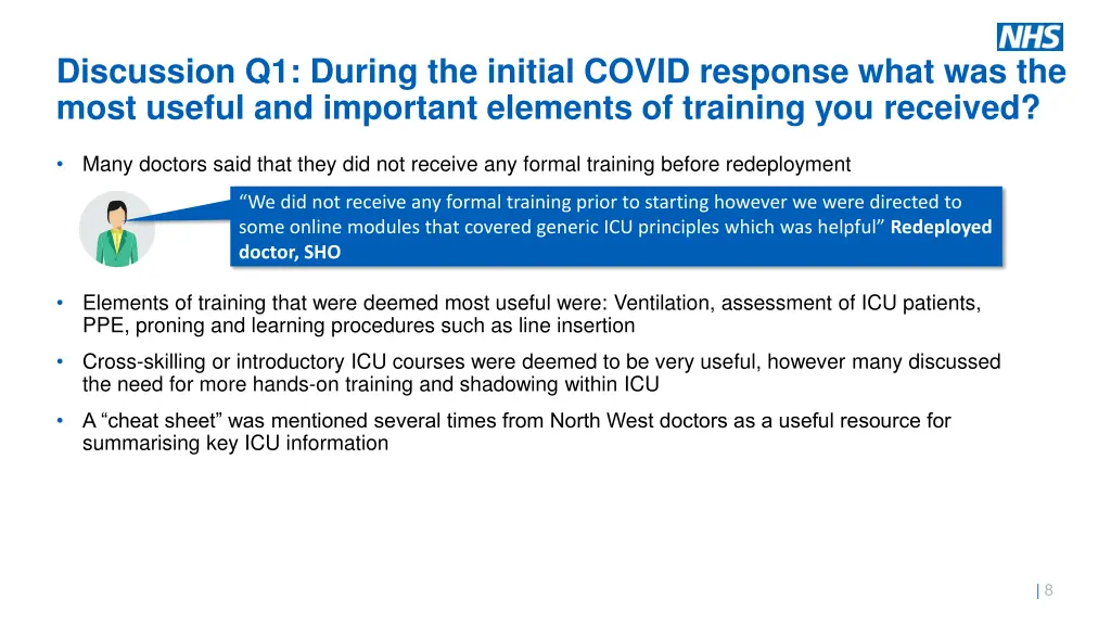 discussion q1 during the initial covid response