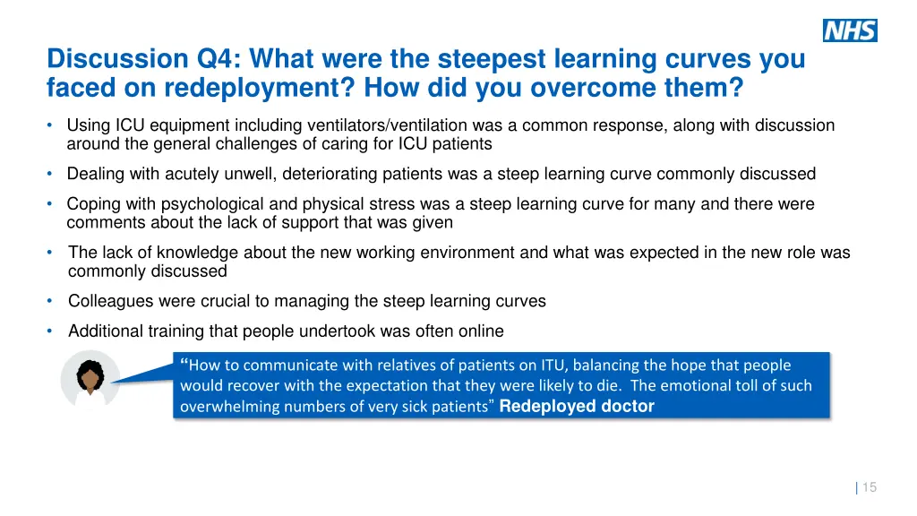 discussion q4 what were the steepest learning