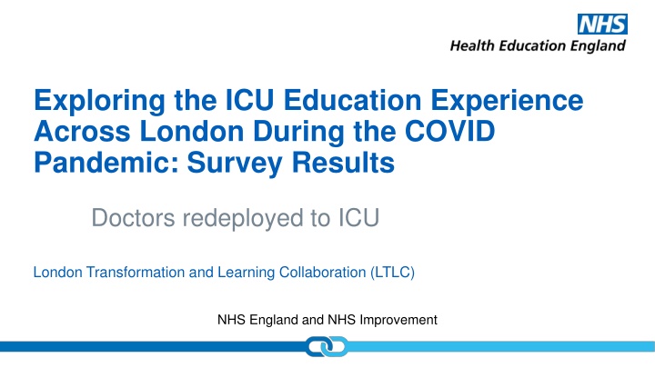 exploring the icu education experience across