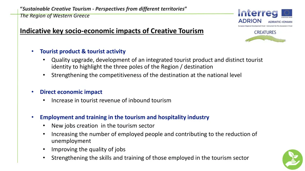 sustainable creative tourism perspectives from 4