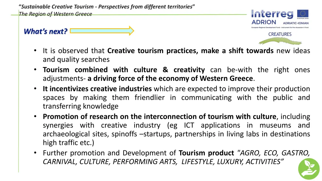 sustainable creative tourism perspectives from 5