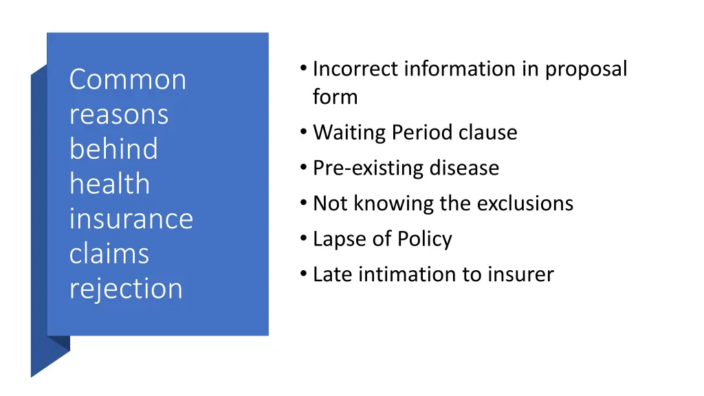 incorrect information in proposal form waiting