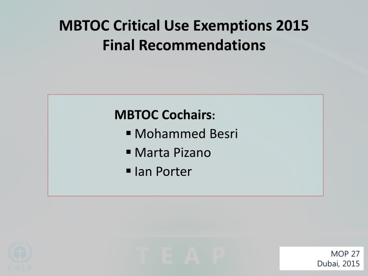 mbtoc critical use exemptions 2015 final