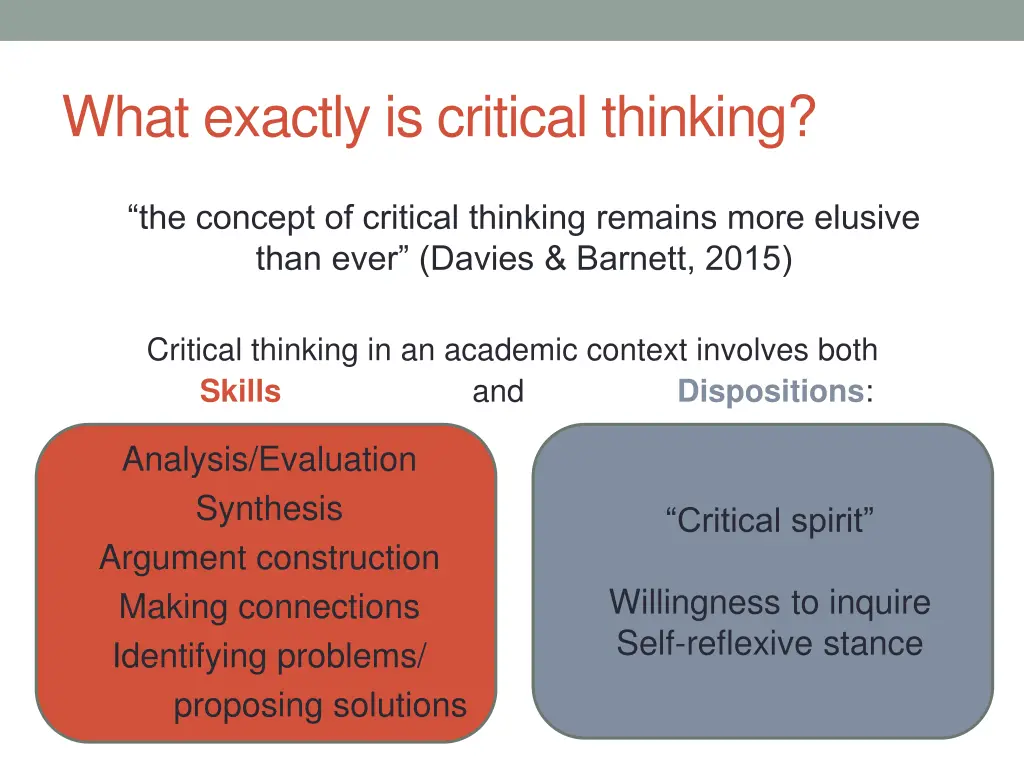 what exactly is critical thinking