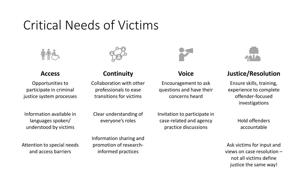 critical needs of victims 2