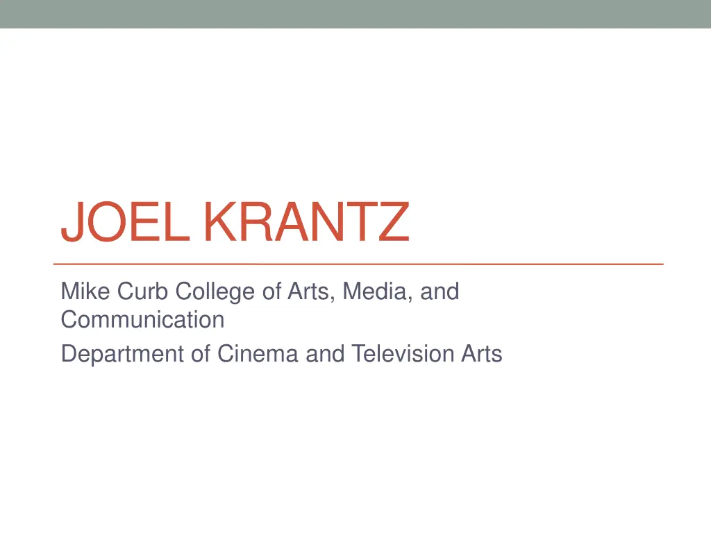 joel krantz