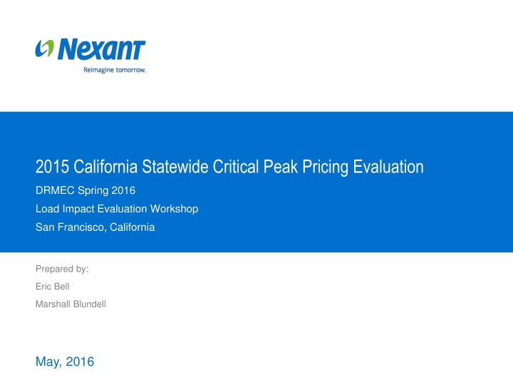 2015 california statewide critical peak pricing