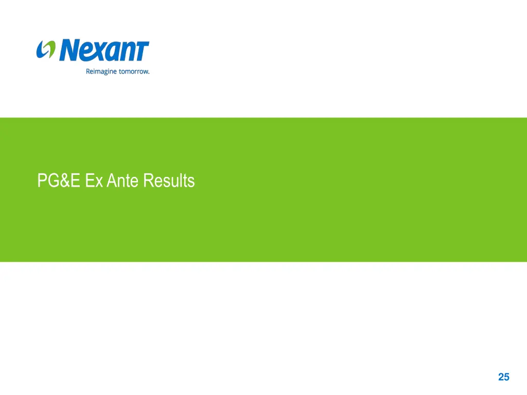 pg e ex ante results