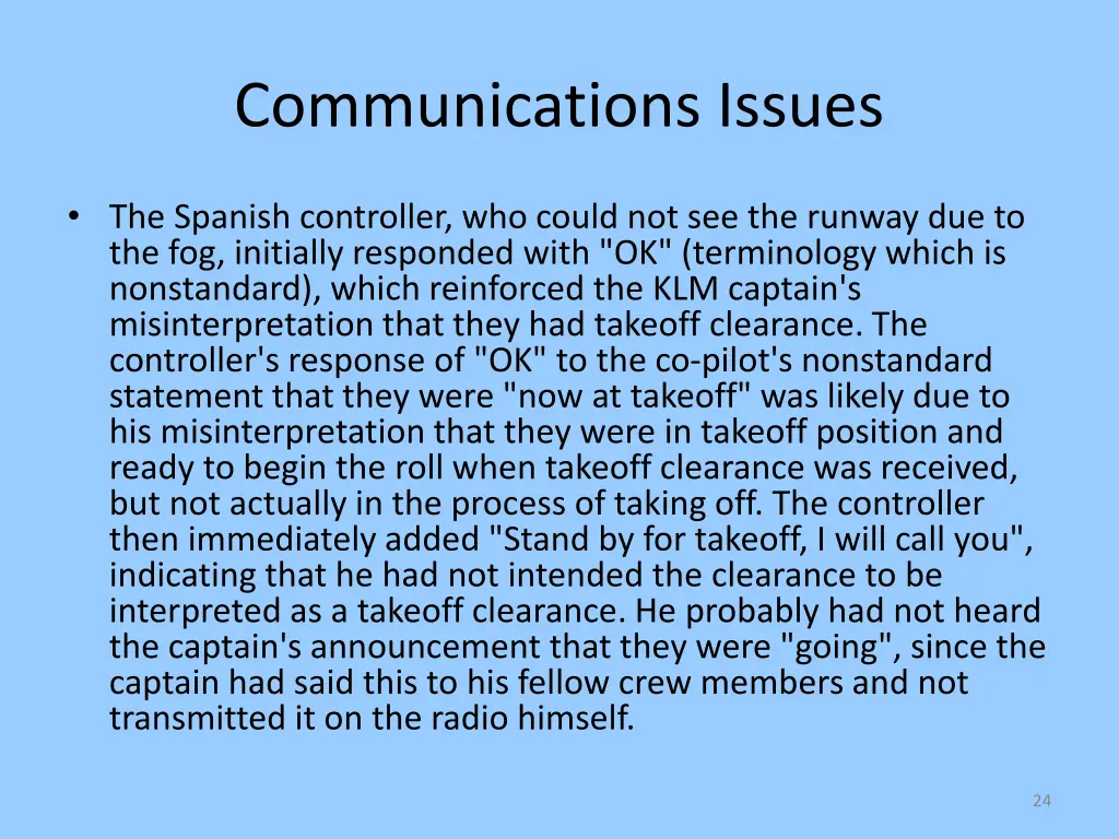 communications issues 2