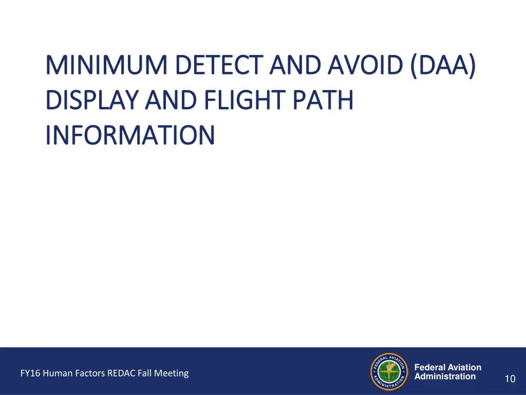 minimum detect and avoid daa minimum detect 1