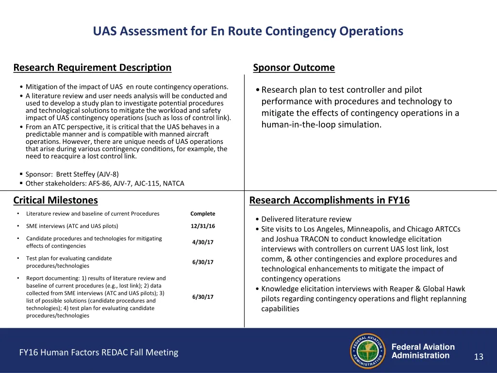 uas assessment for en route contingency operations 1