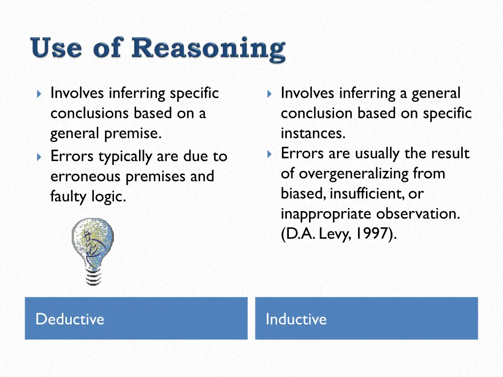 involves inferring specific conclusions based