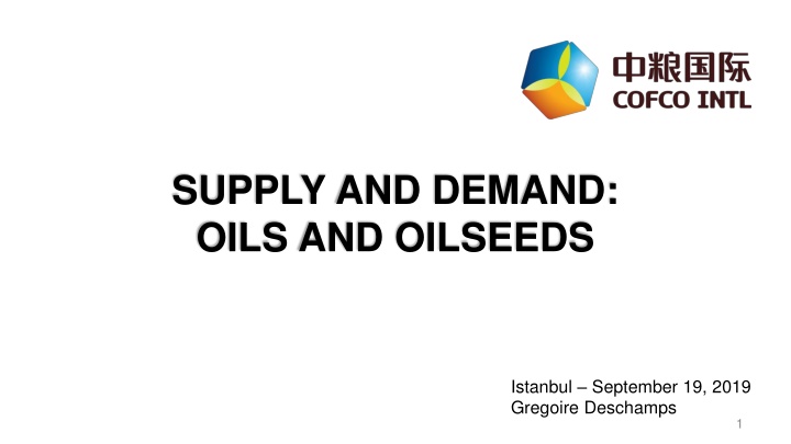 supply and demand oils and oilseeds