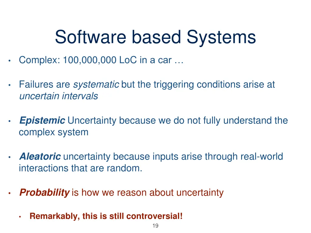 software based systems