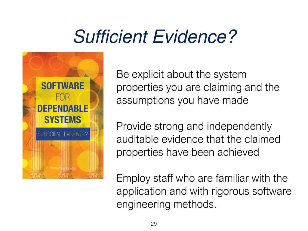 sufficient evidence