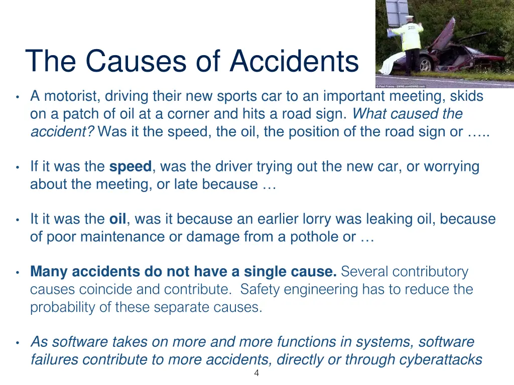 the causes of accidents