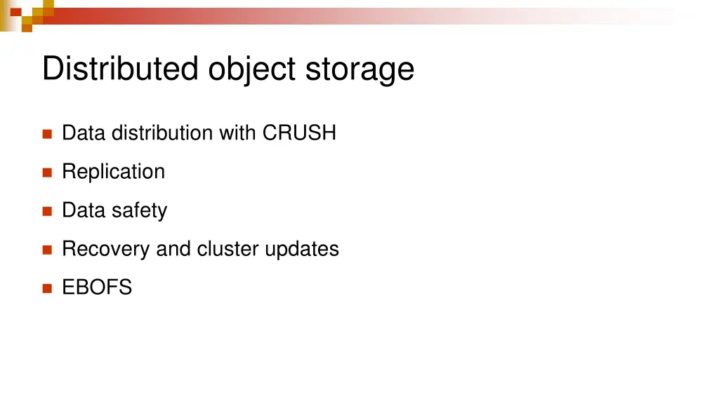 distributed object storage