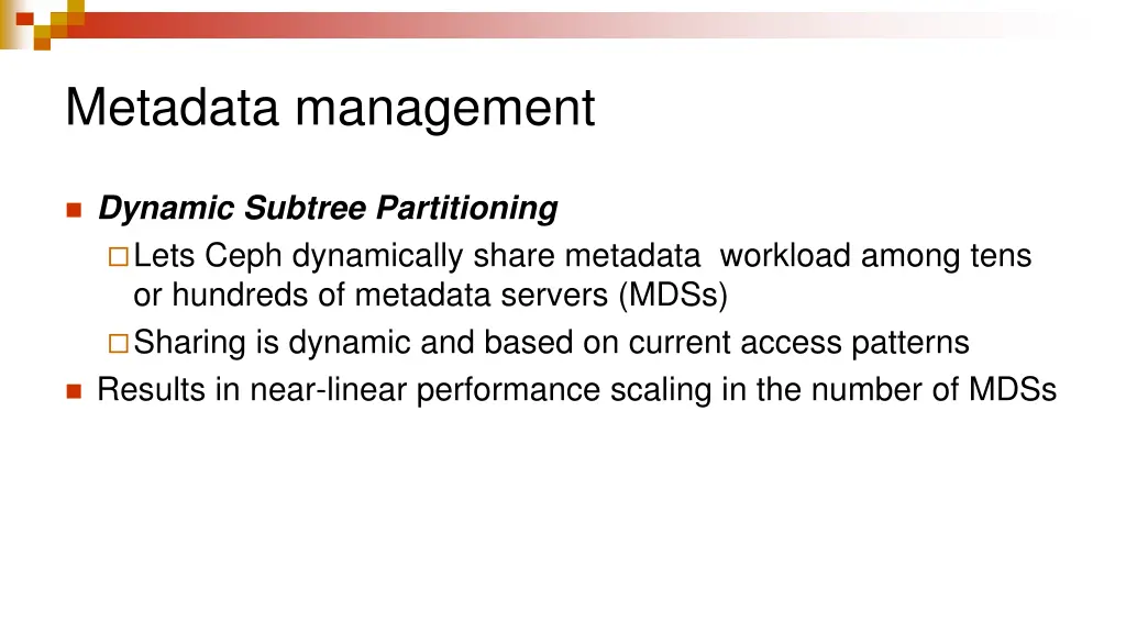 metadata management