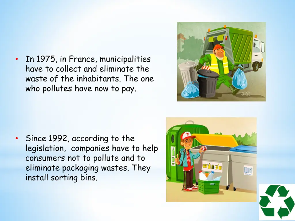 in 1975 in france municipalities have to collect